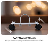 Maxbell 2x1 Pair Electric Heating Oil Heater Support Holder Replace Parts Replacements Black Wheel