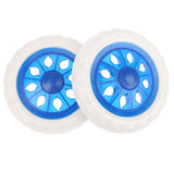 Maxbell 2x Utility Cart Wheel for Shopping Cart Travel Luggage Cart Luggage Trolley Blue