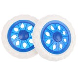 Maxbell 2x Utility Cart Wheel for Shopping Cart Travel Luggage Cart Luggage Trolley Blue