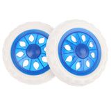Maxbell 2x Utility Cart Wheel for Shopping Cart Travel Luggage Cart Luggage Trolley Blue