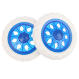 Maxbell 2x Utility Cart Wheel for Shopping Cart Travel Luggage Cart Luggage Trolley Blue