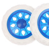Maxbell 2x Utility Cart Wheel for Shopping Cart Travel Luggage Cart Luggage Trolley Blue