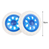 Maxbell 2x Utility Cart Wheel for Shopping Cart Travel Luggage Cart Luggage Trolley Blue