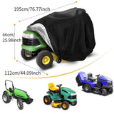Maxbell Lawn Mower Cover Protection Riding Lawnmower Cover for Lawn Mower Storage 183cmx137cmx117cm