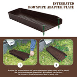 Maxbell Rain Downspout Splash Block Gutter Downspout Extensions for Lawn Garden Yard