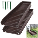 Maxbell Rain Downspout Splash Block Gutter Downspout Extensions for Lawn Garden Yard