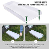 Maxbell Rain Downspout Splash Block Gutter Downspout Extensions for Lawn Garden Yard