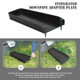 Maxbell Rain Downspout Splash Block Gutter Downspout Extensions for Lawn Garden Yard