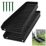 Maxbell Rain Downspout Splash Block Gutter Downspout Extensions for Lawn Garden Yard