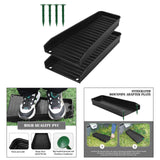 Maxbell Rain Downspout Splash Block Gutter Downspout Extensions for Lawn Garden Yard