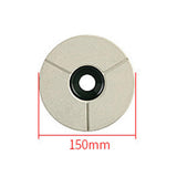 Maxbell Grinder Polishing Disc Buffing 150mm for Artificial Stone Granite Tombstones white