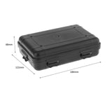 Maxbell Instrument Toolbox Safe Hard Case for Garage Electrician Emergency Repairs 18.4cmx12.2cmx4.8cm