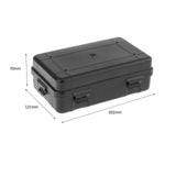 Maxbell Instrument Toolbox Safe Hard Case for Garage Electrician Emergency Repairs 20.2cmx12.1cmx7cm
