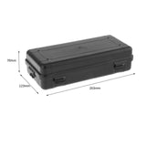 Maxbell Instrument Toolbox Safe Hard Case for Garage Electrician Emergency Repairs 26.3cmx12.3cmx7cm