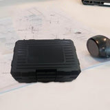 Maxbell Toolbox Storage Case Portable for Workplace Electrician Electronic Equipment 12cmx8cmx2.5cm