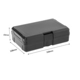 Maxbell Toolbox Storage Case Portable for Workplace Electrician Electronic Equipment 16.8cmx10.8cmx2.5cm