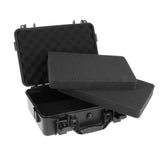 Maxbell Instrument Toolbox Storage Case Safe for Emergency Repairs Household Outdoor 33.1cmx21.7cmx7.7cm