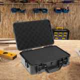 Maxbell Instrument Toolbox Storage Case Safe for Emergency Repairs Household Outdoor 33.1cmx21.7cmx7.7cm