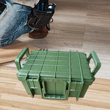 Maxbell Instrument Toolbox Storage Case Safe for Emergency Repairs Household Outdoor 28.8cmx18.7cmx13cm