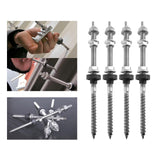Maxbell 4Pcs Hanger Bolts for RV Boats Roofs Fixed Easy Installation Caravans Screws M10 30cm