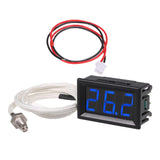 Maxbell K Type Thermometer Easy to Use -30-800 Degrees for Garden Office Guitar Room Blue