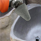 Maxbell Silicon Carbide Grinding Stone Flower Pot Sharpening Shaping Polishing Wheel Cone 5.8X4.4CM