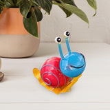 Maxbell Maxbell Snail Shaped Yard Iron Art Wall Decor Adorable for Garden Patio Porch Durable Red Body