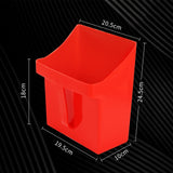 Maxbell Dustpan Cleaning Scoop Easy Soft Pet Cleaning Dustpan for Indoor Office Home Red