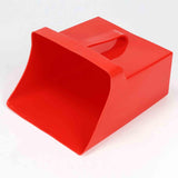 Maxbell Dustpan Cleaning Scoop Easy Soft Pet Cleaning Dustpan for Indoor Office Home Red