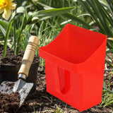 Maxbell Dustpan Cleaning Scoop Easy Soft Pet Cleaning Dustpan for Indoor Office Home Red