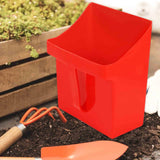 Maxbell Dustpan Cleaning Scoop Easy Soft Pet Cleaning Dustpan for Indoor Office Home Red