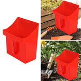Maxbell Dustpan Cleaning Scoop Easy Soft Pet Cleaning Dustpan for Indoor Office Home Red