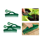 Maxbell Soil Digger Planter Gardening 12 Hole Spacing Tools with Handle Garden Tools 1 set