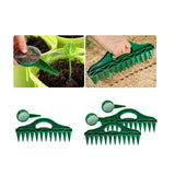 Maxbell Soil Digger Planter Gardening 12 Hole Spacing Tools with Handle Garden Tools 1 set