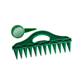 Maxbell Soil Digger Planter Gardening 12 Hole Spacing Tools with Handle Garden Tools 1 set