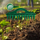 Maxbell Soil Digger Planter Gardening 12 Hole Spacing Tools with Handle Garden Tools 1 set