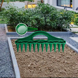 Maxbell Soil Digger Planter Gardening 12 Hole Spacing Tools with Handle Garden Tools 1 set