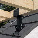 Maxbell Roof Riser Bracket Pergola Roof Riser Beam Bracket for Pergola Gazebos Patio
