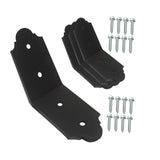 Maxbell 4x Heavy Duty Slotted Corner Brace Black for Butt Join Post and Beam Pergola