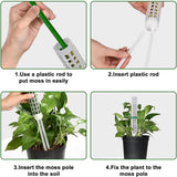 Maxbell Moss Poles for Climbing Plants Plant Sticks Support for Indoor Plants Tomato