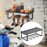 Maxbell Power Tool Organizer Wall Mounted Heavy Duty Tool Shelf for Home Improvement