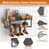 Maxbell Power Tool Organizer Wall Mounted Heavy Duty Tool Shelf for Home Improvement