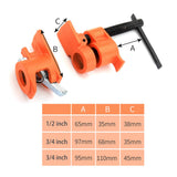 Wood Gluing Pipe Clamp Set Pipe Clamps for DIY Projects Workshop Woodworking 0.5inch