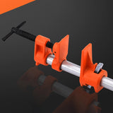 Wood Gluing Pipe Clamp Set Pipe Clamps for DIY Projects Workshop Woodworking 0.5inch