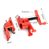 Wood Gluing Pipe Clamp Set Pipe Clamps for DIY Projects Workshop Woodworking 0.5inch