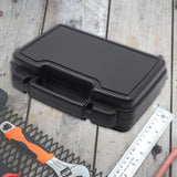 Maxbell Plastic Tool Storage Box with Handle Hard Carrying Case for Travel Transport 26.5x21x8cm