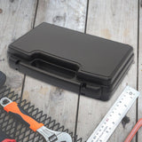 Maxbell Plastic Tool Storage Box with Handle Hard Carrying Case for Travel Transport 35.5x26.5x9cm