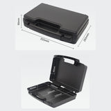Maxbell Plastic Tool Storage Box with Handle Hard Carrying Case for Travel Transport 35.5x26.5x9cm