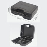 Maxbell Plastic Tool Storage Box with Handle Hard Carrying Case for Travel Transport 31.5x29x11cm