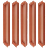 Maxbell 2x5 Pieces Plant Saucers Rectangular Plant Trays for Windowsill Yard Courtyard Red